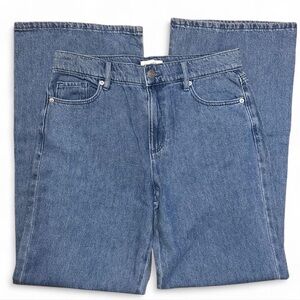 LOFT Women's Wide Leg Blue Jeans